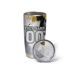 Personalised Penrith Panthers 1967-2026 Tumbler Cup Panther Mascot 60th Anniversary - Watercolor Splash Art