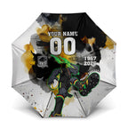 Personalised Penrith Panthers 1967-2026 Umbrella Panther Mascot 60th Anniversary - Watercolor Splash Art