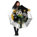 Personalised Penrith Panthers 1967-2026 Umbrella Panther Mascot 60th Anniversary - Watercolor Splash Art