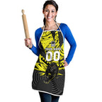 Custom Panthers Rugby 60th Anniversary Apron Penrith Polynesian Tribal Pattern - Traditional Tattoo