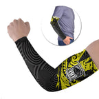 Custom Panthers Rugby 60th Anniversary Arm Sleeves Penrith Polynesian Tribal Pattern - Traditional Tattoo