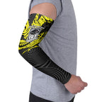 Custom Panthers Rugby 60th Anniversary Arm Sleeves Penrith Polynesian Tribal Pattern - Traditional Tattoo