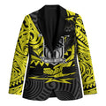 Custom Panthers Rugby 60th Anniversary Blazer Penrith Polynesian Tribal Pattern - Traditional Tattoo
