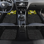 Custom Panthers Rugby 60th Anniversary Car Mats Penrith Polynesian Tribal Pattern - Traditional Tattoo