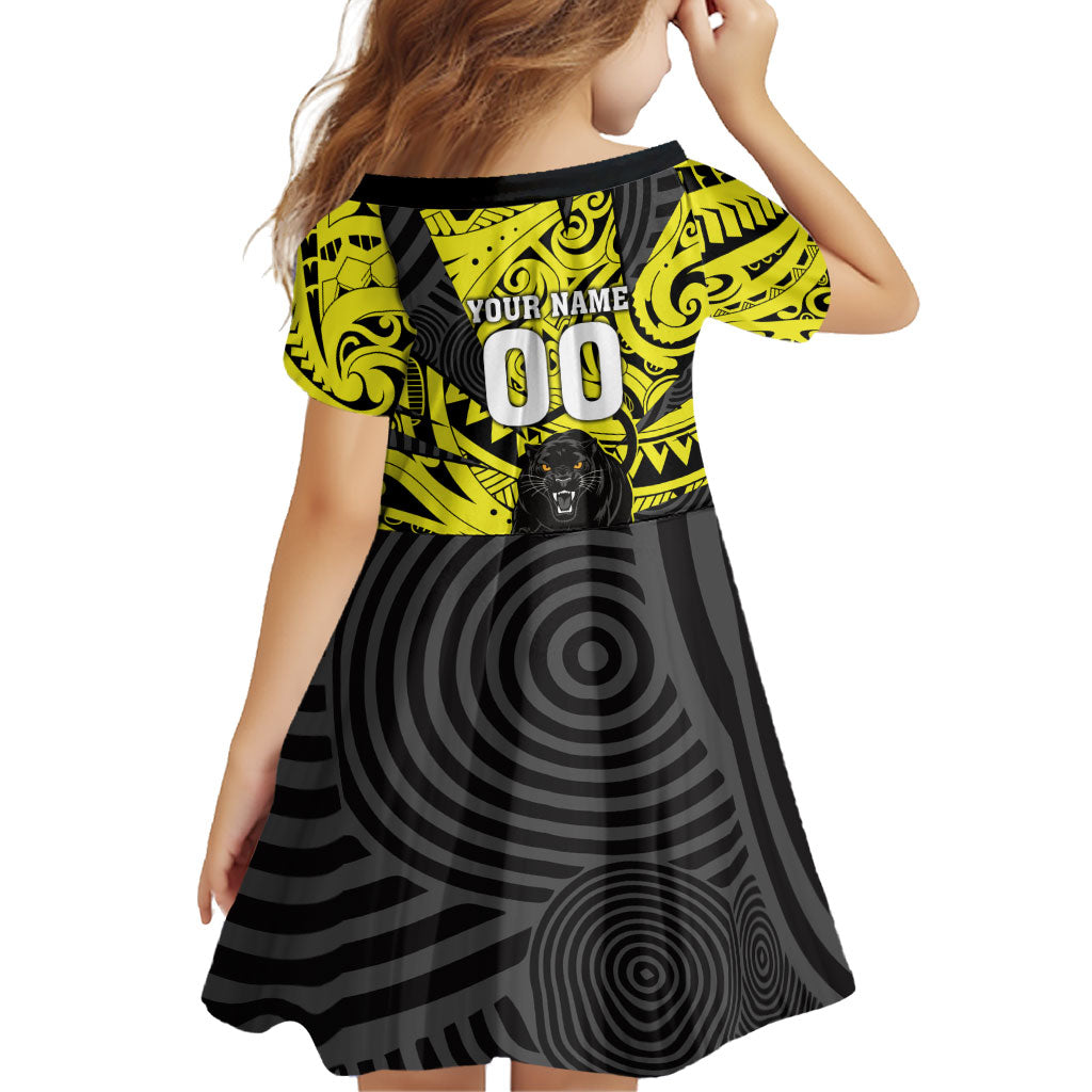 Custom Panthers Rugby 60th Anniversary Family Matching Mermaid Dress and Hawaiian Shirt Penrith Polynesian Tribal Pattern - Traditional Tattoo