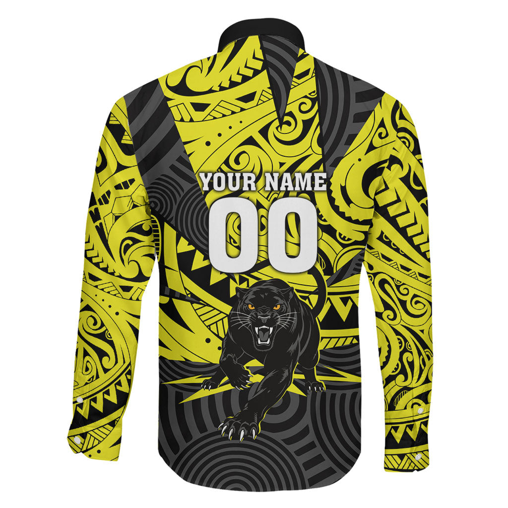 Custom Panthers Rugby 60th Anniversary Family Matching Summer Maxi Dress and Hawaiian Shirt Penrith Polynesian Tribal Pattern - Traditional Tattoo