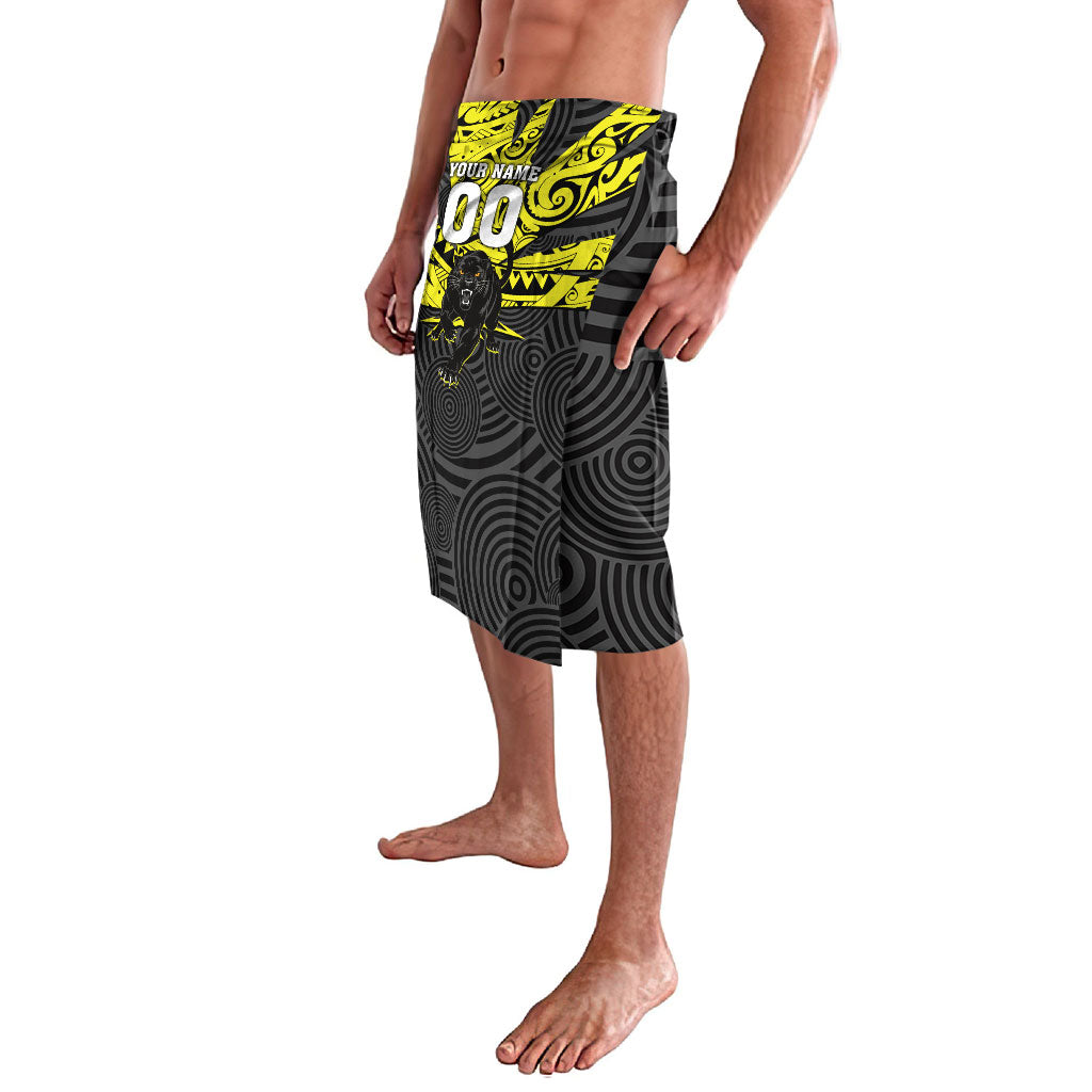 Custom Panthers Rugby 60th Anniversary Lavalava Penrith Polynesian Tribal Pattern - Traditional Tattoo