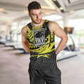 Custom Panthers Rugby 60th Anniversary Men Tank Top Penrith Polynesian Tribal Pattern - Traditional Tattoo