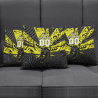 Custom Panthers Rugby 60th Anniversary Pillow Cover Penrith Polynesian Tribal Pattern - Traditional Tattoo