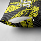 Custom Panthers Rugby 60th Anniversary Pillow Cover Penrith Polynesian Tribal Pattern - Traditional Tattoo