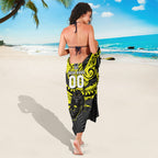 Custom Panthers Rugby 60th Anniversary Sarong Penrith Polynesian Tribal Pattern - Traditional Tattoo