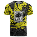 Custom Panthers Rugby 60th Anniversary T Shirt Penrith Polynesian Tribal Pattern - Traditional Tattoo