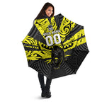 Custom Panthers Rugby 60th Anniversary Umbrella Penrith Polynesian Tribal Pattern - Traditional Tattoo