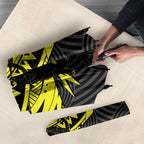 Custom Panthers Rugby 60th Anniversary Umbrella Penrith Polynesian Tribal Pattern - Traditional Tattoo