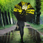 Custom Panthers Rugby 60th Anniversary Umbrella Penrith Polynesian Tribal Pattern - Traditional Tattoo
