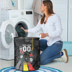 Penrith Panthers 60th Anniversary Custom Laundry Basket Native Australian Protea And Hibiscus Tropical Floral