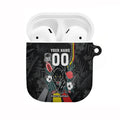 Penrith Panthers 60th Anniversary Custom AirPods Case Native Australian Protea And Hibiscus Tropical Floral