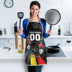 Penrith Panthers 60th Anniversary Custom Apron Native Australian Protea And Hibiscus Tropical Floral