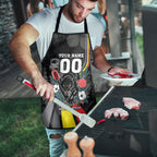 Penrith Panthers 60th Anniversary Custom Apron Native Australian Protea And Hibiscus Tropical Floral