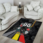 Penrith Panthers 60th Anniversary Custom Area Rug Native Australian Protea And Hibiscus Tropical Floral