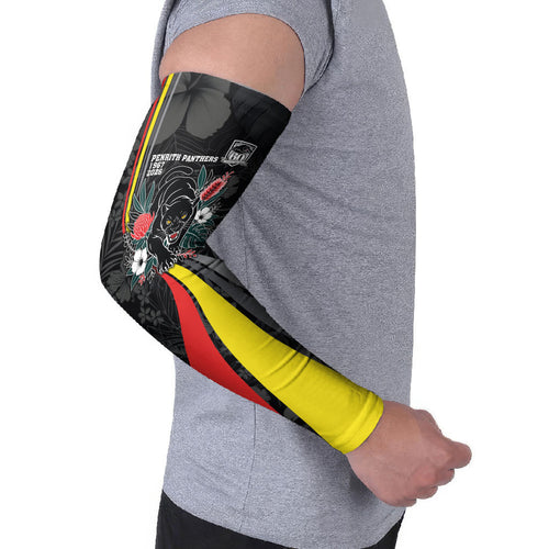 Penrith Panthers 60th Anniversary Custom Arm Sleeves Native Australian Protea And Hibiscus Tropical Floral