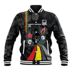 Penrith Panthers 60th Anniversary Custom Baseball Jacket Native Australian Protea And Hibiscus Tropical Floral