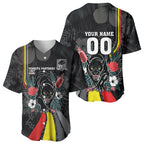 Penrith Panthers 60th Anniversary Custom Baseball Jersey Native Australian Protea And Hibiscus Tropical Floral
