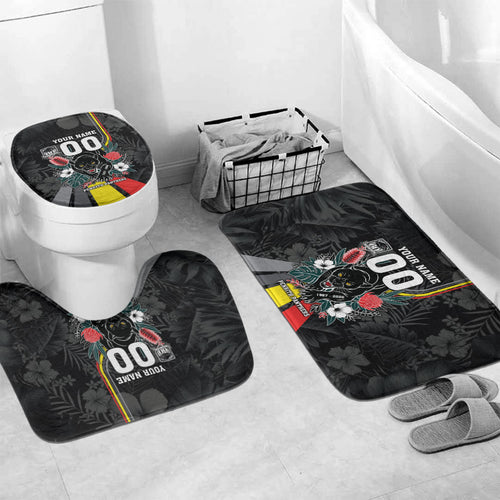 Penrith Panthers 60th Anniversary Custom Bathroom Set Native Australian Protea And Hibiscus Tropical Floral
