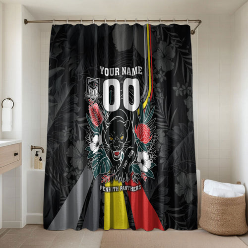 Penrith Panthers 60th Anniversary Custom Bathroom Set Native Australian Protea And Hibiscus Tropical Floral