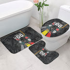Penrith Panthers 60th Anniversary Custom Bathroom Set Native Australian Protea And Hibiscus Tropical Floral