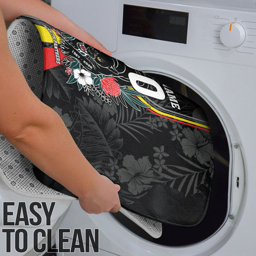 Penrith Panthers 60th Anniversary Custom Bathroom Set Native Australian Protea And Hibiscus Tropical Floral