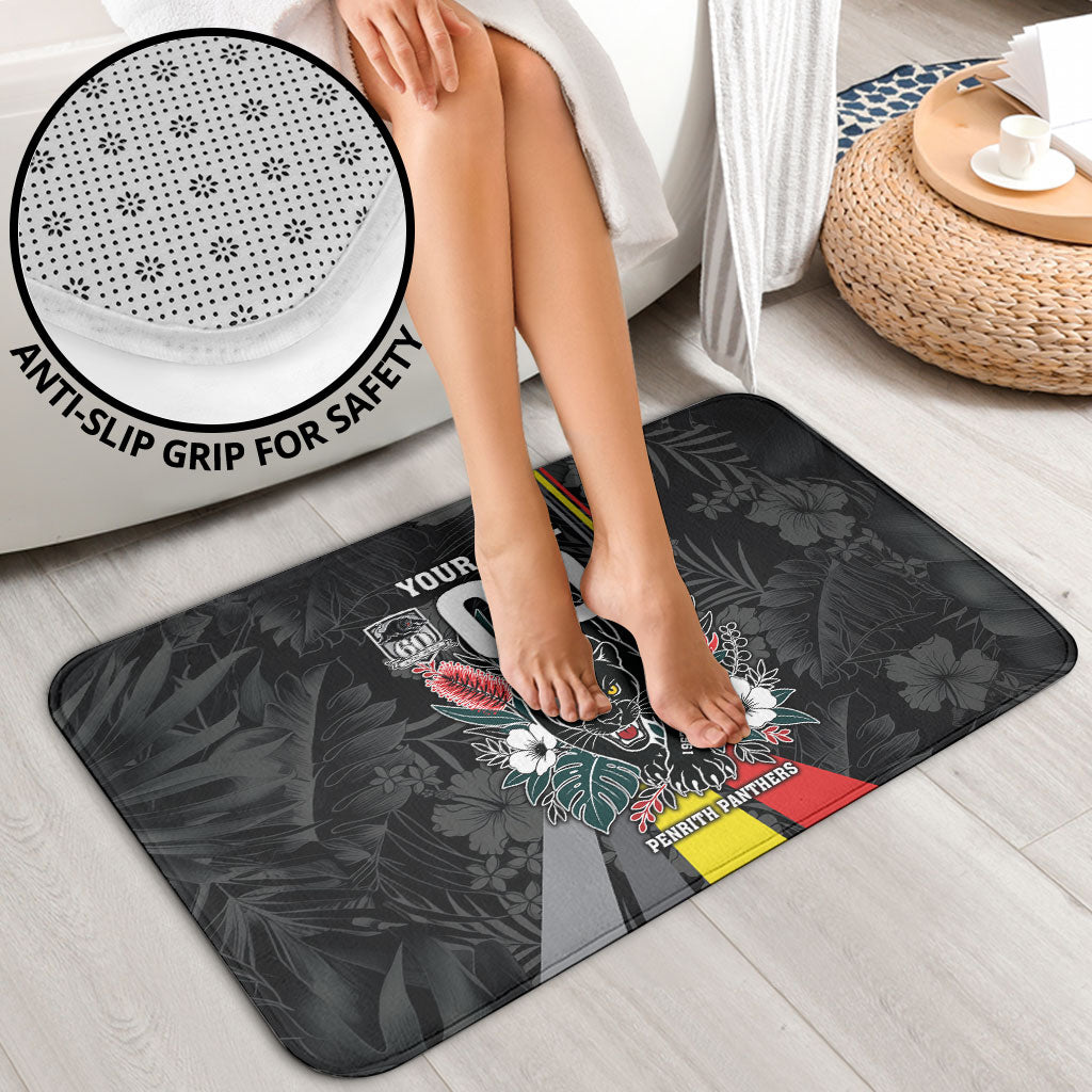 Penrith Panthers 60th Anniversary Custom Bathroom Set Native Australian Protea And Hibiscus Tropical Floral