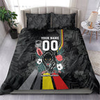 Penrith Panthers 60th Anniversary Custom Bedding Set Native Australian Protea And Hibiscus Tropical Floral