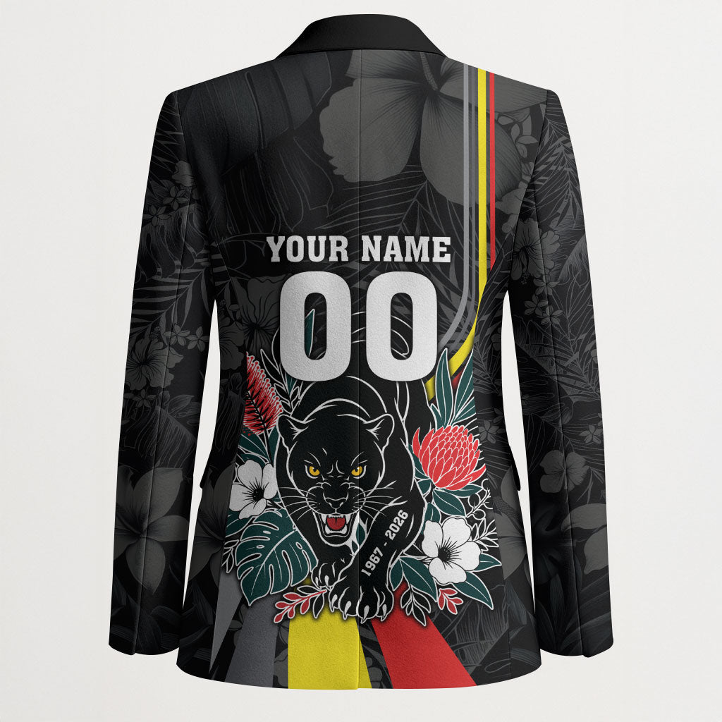 Penrith Panthers 60th Anniversary Custom Blazer Native Australian Protea And Hibiscus Tropical Floral