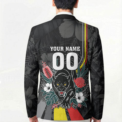 Penrith Panthers 60th Anniversary Custom Blazer Native Australian Protea And Hibiscus Tropical Floral