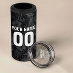 Penrith Panthers 60th Anniversary Custom 4 in 1 Can Cooler Tumbler Native Australian Protea And Hibiscus Tropical Floral