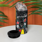 Penrith Panthers 60th Anniversary Custom 4 in 1 Can Cooler Tumbler Native Australian Protea And Hibiscus Tropical Floral