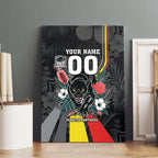 Penrith Panthers 60th Anniversary Custom Canvas Wall Art Native Australian Protea And Hibiscus Tropical Floral