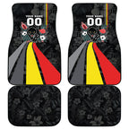 Penrith Panthers 60th Anniversary Custom Car Mats Native Australian Protea And Hibiscus Tropical Floral