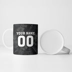 Penrith Panthers 60th Anniversary Custom Ceramic Mug Native Australian Protea And Hibiscus Tropical Floral
