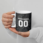 Penrith Panthers 60th Anniversary Custom Ceramic Mug Native Australian Protea And Hibiscus Tropical Floral