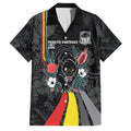 Penrith Panthers 60th Anniversary Custom Family Matching Long Sleeve Bodycon Dress and Hawaiian Shirt Native Australian Protea And Hibiscus Tropical Floral