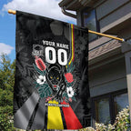 Penrith Panthers 60th Anniversary Custom Garden Flag Native Australian Protea And Hibiscus Tropical Floral