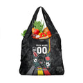 Penrith Panthers 60th Anniversary Custom Grocery Bag Native Australian Protea And Hibiscus Tropical Floral
