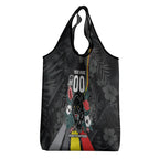 Penrith Panthers 60th Anniversary Custom Grocery Bag Native Australian Protea And Hibiscus Tropical Floral