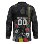 Penrith Panthers 60th Anniversary Custom Hockey Jersey Native Australian Protea And Hibiscus Tropical Floral