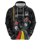 Penrith Panthers 60th Anniversary Custom Hoodie Native Australian Protea And Hibiscus Tropical Floral