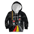 Penrith Panthers 60th Anniversary Custom Kid Hoodie Native Australian Protea And Hibiscus Tropical Floral