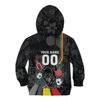 Penrith Panthers 60th Anniversary Custom Kid Hoodie Native Australian Protea And Hibiscus Tropical Floral
