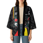 Penrith Panthers 60th Anniversary Custom Kimono Native Australian Protea And Hibiscus Tropical Floral
